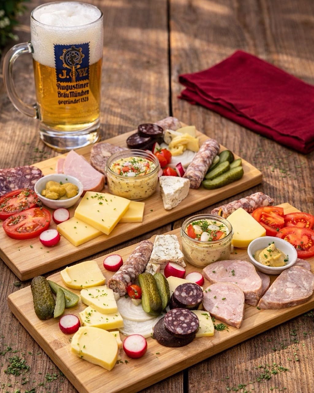 Brotzeit und Bier – bayerische Schmankerl